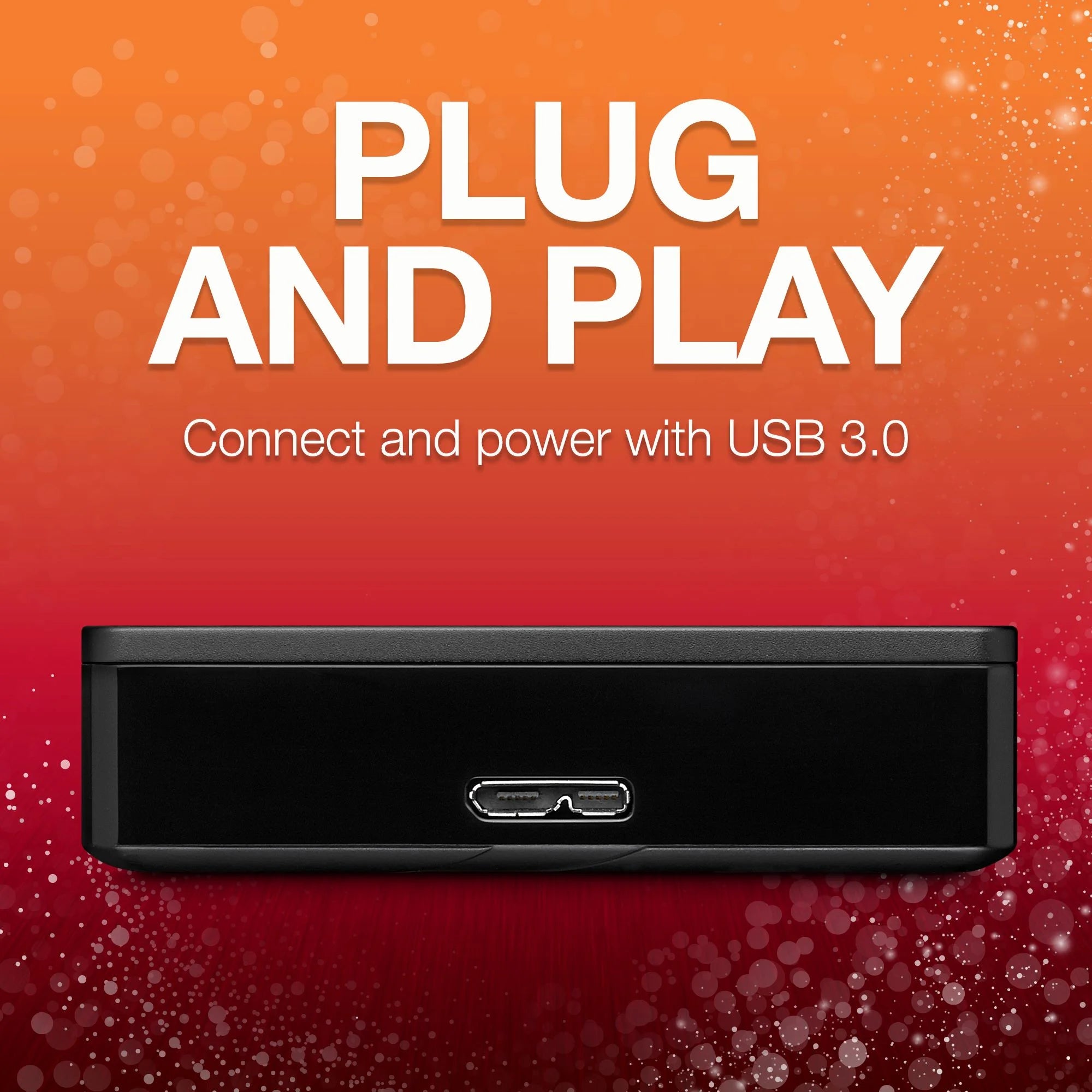 Backup plus Portable 4TB External USB 3.0 Hard Drive - Black