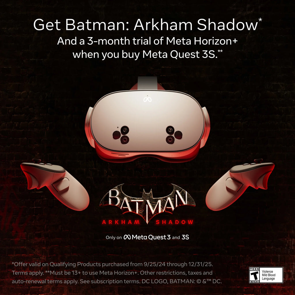 Quest 3S 128 GB - Get Batman: Arkham Shadow and 3-Month Trial of  Horizon+ Included - All-In-One Headset
