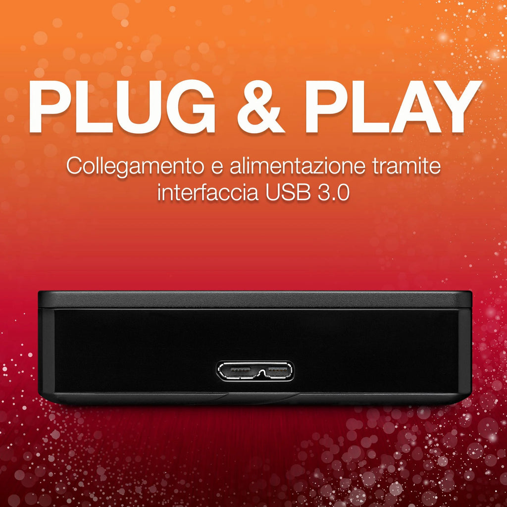 Backup plus Portable 4TB External USB 3.0 Hard Drive - Black